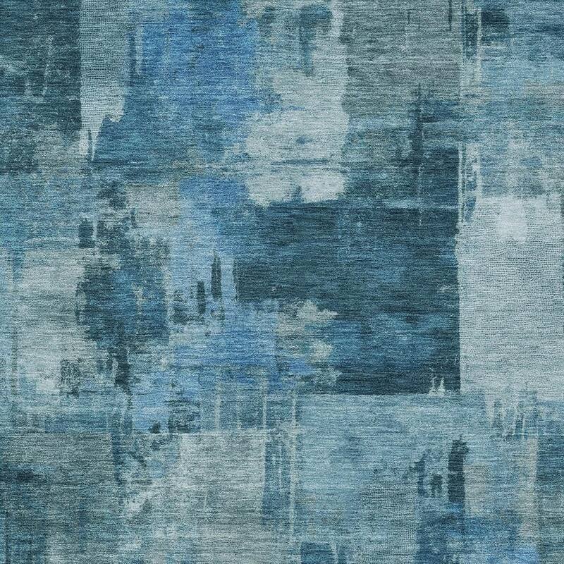 HomeRoots Abstract Transitional Rectangle Outdoor Rug - 5' X 8'