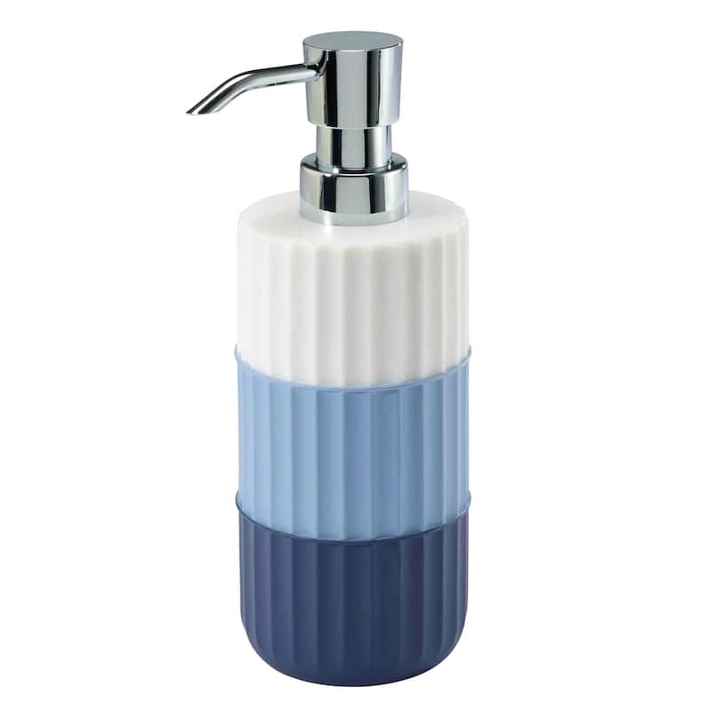 Izod Clubhouse Stripe Toothbrush & Lotion Dispenser Set - Bath Acc 2pc Set - TB, LP