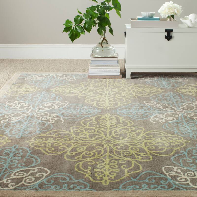Martha Stewart by SAFAVIEH Handmade Odilia Wool/ Viscose Rug - 5' x 8' - Moss - Rectangle