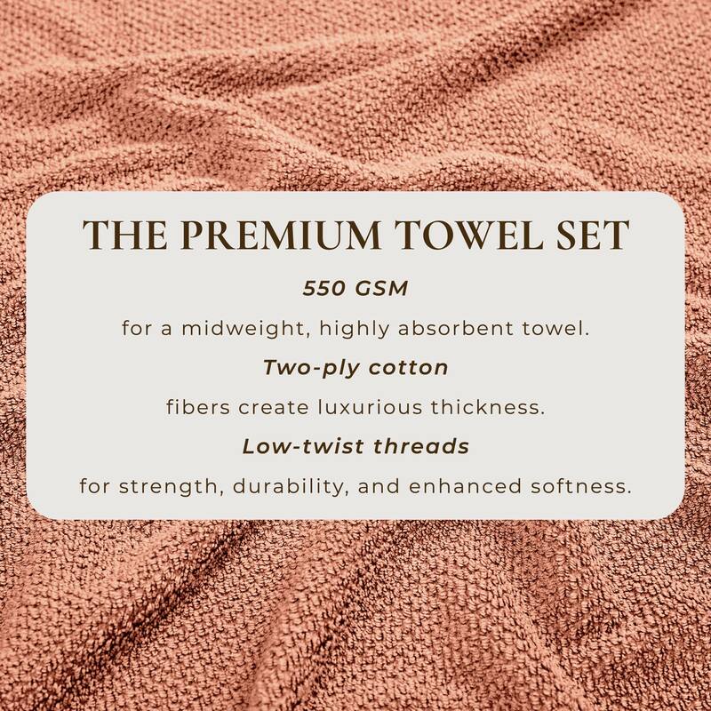 Linery & Co. Luxury Cotton Textured Bath Towel