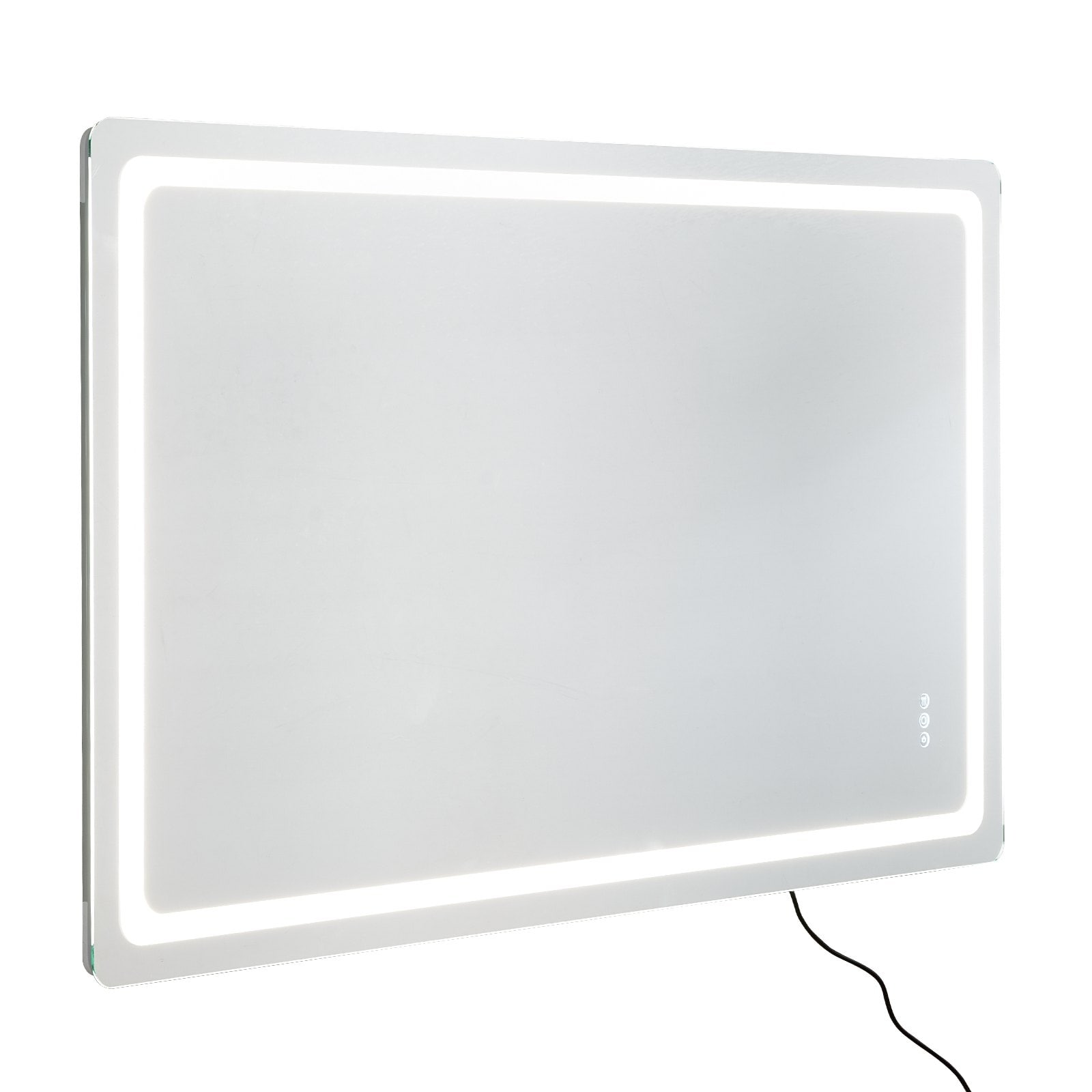 LED Bathroom Mirror Wall Mounted with Anti-Fog & Dimmable Lighting