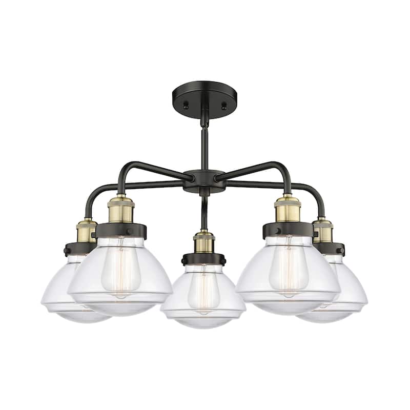 Innovations Lighting Olean - 5 Light 25" Stem Hung Chandelier