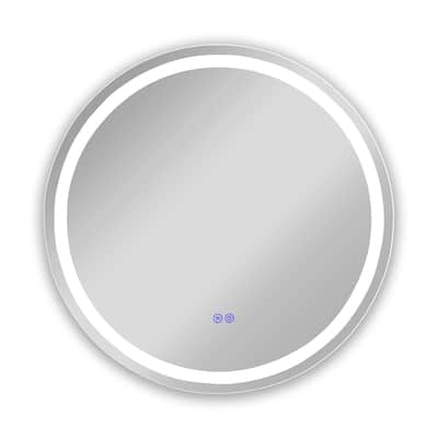 Frameless Back Lit LED Mirror - Silver