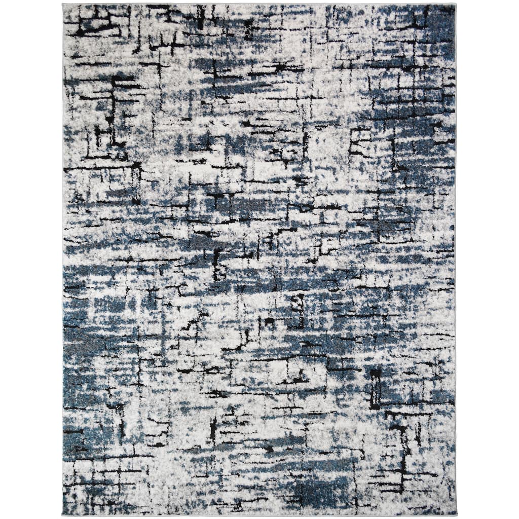 Denver Iliad Blue Modern Area Rug