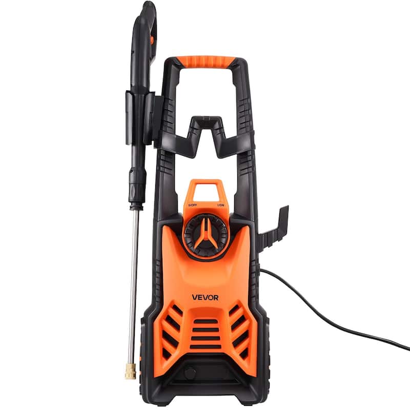 High Power Electric Pressure Washer 1900W 1500PSI 1.2GPM with 4 Nozzles Foam Cannon and 26ft Hose - 11.02 x 9.84 x 29.53 inch
