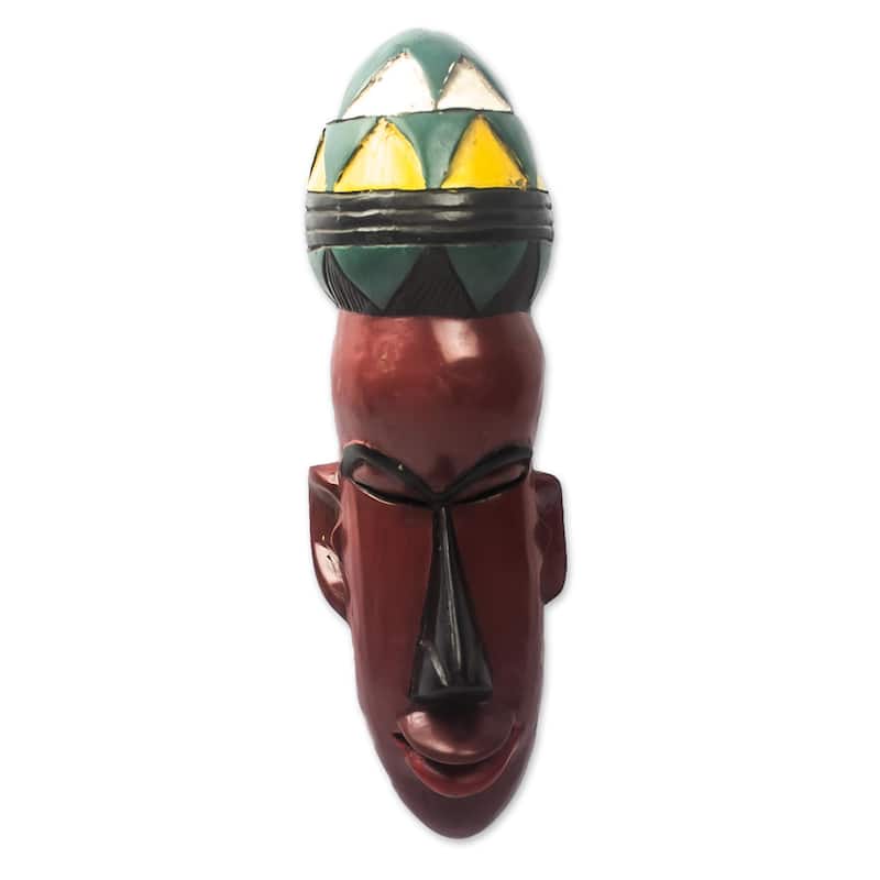 Novica Handmade Lorm African Wood Mask