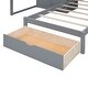 preview thumbnail 12 of 28, Full Over Twin Bunk Bed with Wardrobe and Drawers in Grey, Perfect for Space-Saving and Organized Bedrooms