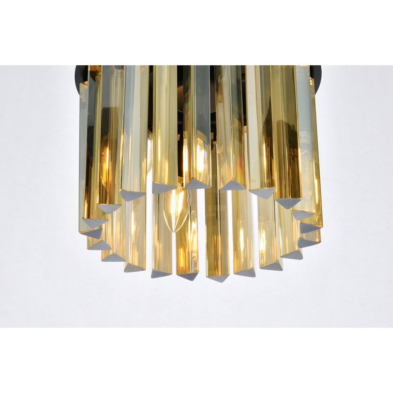 Royce Edge 3-Light Matte Black Flush Mount