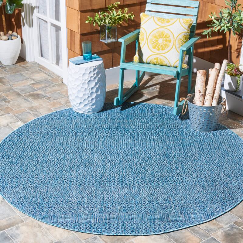 SAFAVIEH Courtyard Terezija Indoor/ Outdoor Waterproof Patio Backyard Rug
