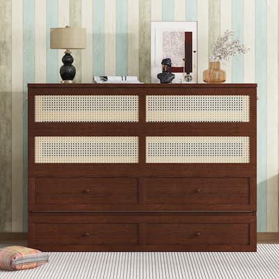 Versatile Queen Size Murphy Bed with Storage Functionality