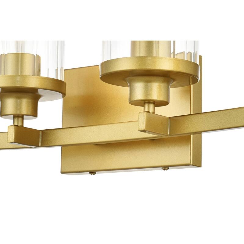 Silvia 1 Light Black and Clear Bath Sconce
