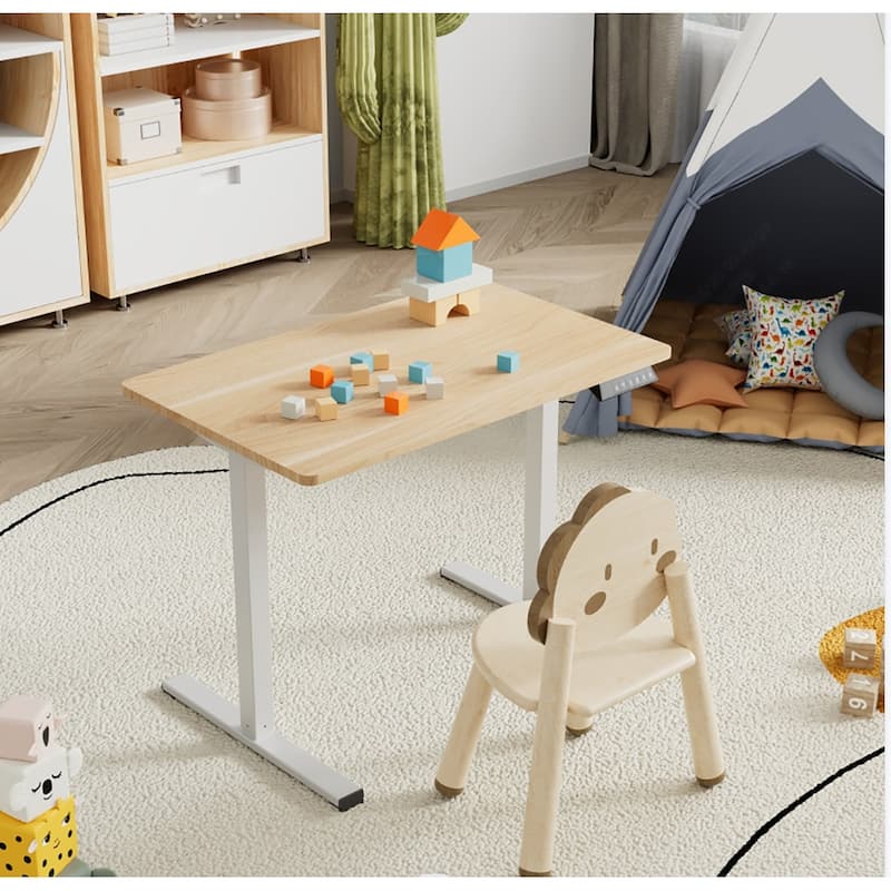 Electric Adjustable Standing Desk for Home Office - Natural