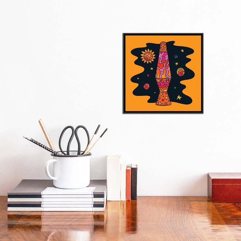 iCanvas "Leo Lava Lamp" by Doodle By Meg Framed Canvas Print