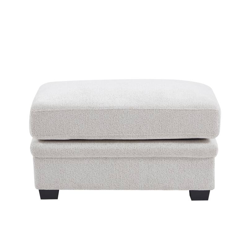 Christopher Knight Home - Modular Comfort Reversible Fabric Sectional Sofa with Ottoman, Beige (7-Piece Set)