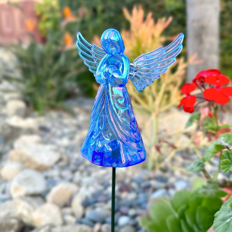Exhart 2 Piece Angel WindyWing Garden Stakes, 4.5 by 30 Inches