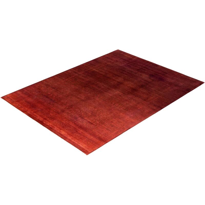 Fine Vibrance One-of-a-Kind Hand-Knotted Area Rug - Pink, 9' 4" x 11' 10" - 9' 4" x 11' 10"