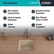 preview thumbnail 5 of 5, 16 Inch Lexicon Platinum Quartz Composite Drop-in Undermount Single Bowl Galaxy Beige Kitchen Sink LP-1618-B-SO
