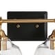 preview thumbnail 8 of 37, Modern Farmhouse 1/3/4-Light Black Gold Bathroom Vanity Light Glass Wall Sconce