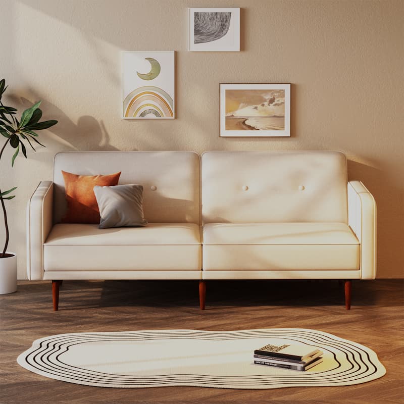 Artdeco Home - 3 Seater Moreno Convertible Sofa - Beige