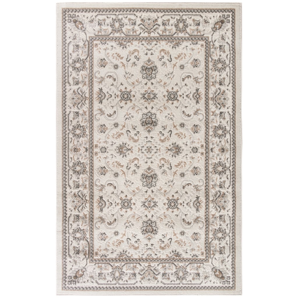 Bazo Distressed Floral Area Rug By HomeRoots - 4' x 6'