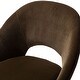 preview thumbnail 45 of 107, Savas Height Adjustable Swivel Velvet Task Chair with Gold Base