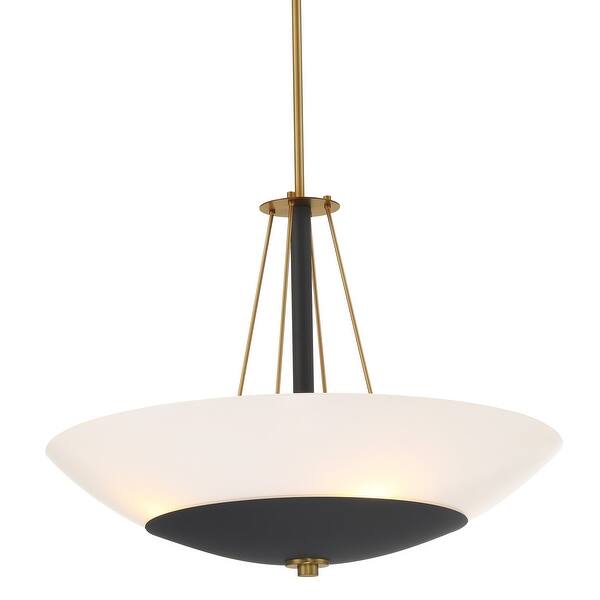 slide 2 of 2, Minka Lavery 1704 Bax 4 Light 24" Wide Suspension Pendant