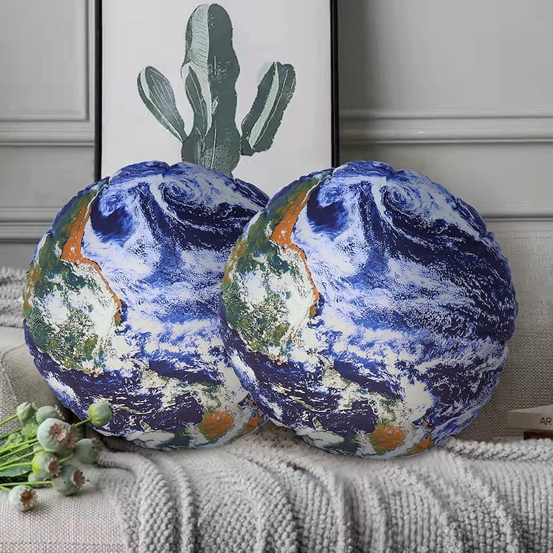 WOWMAX Solar System Planet Pillows Outer Space Educational Nursery Kid
