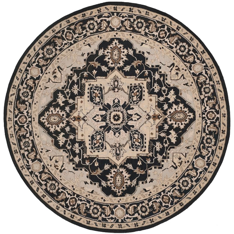 SAFAVIEH Hand-hooked Solbritt Red/ Ivory Wool Rug