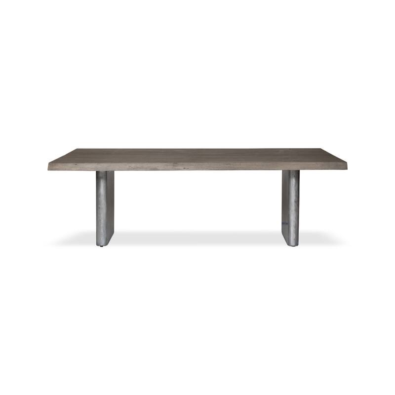 Urbia Brooks Solid Acacia Dining Table - Cast Slab Base