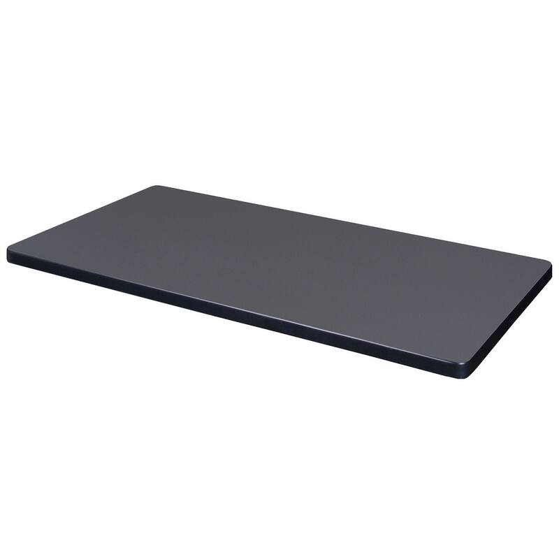 48" x 30" Standard Rectangle Table Top- Ash Grey/ White