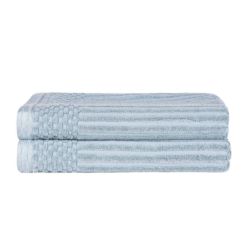 Superior Ribbed Cotton Absorbent Heavyweight Bath Towel Set