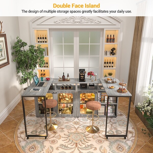 Double sided buffet cabinet discount