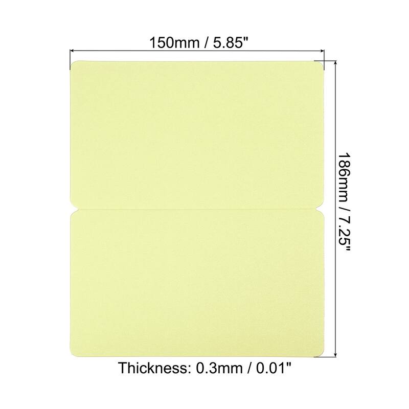 Blank Greeting Cards,50Pcs Favor Decor Foldable Card Pearlescent Paper - Light Green