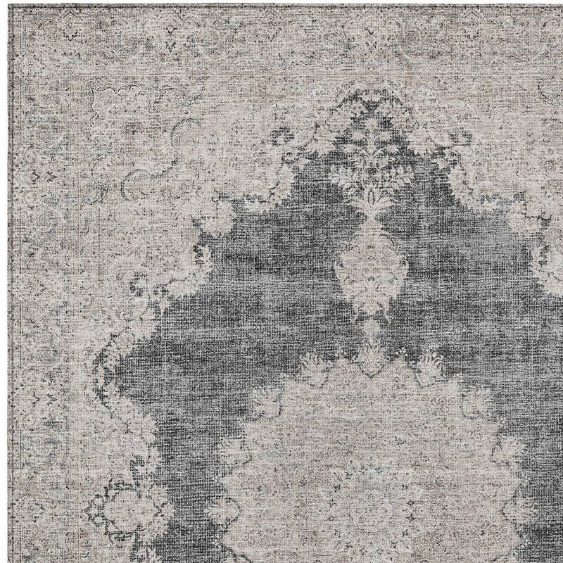 HomeRoots Oriental Traditional Rectangle Outdoor Rug