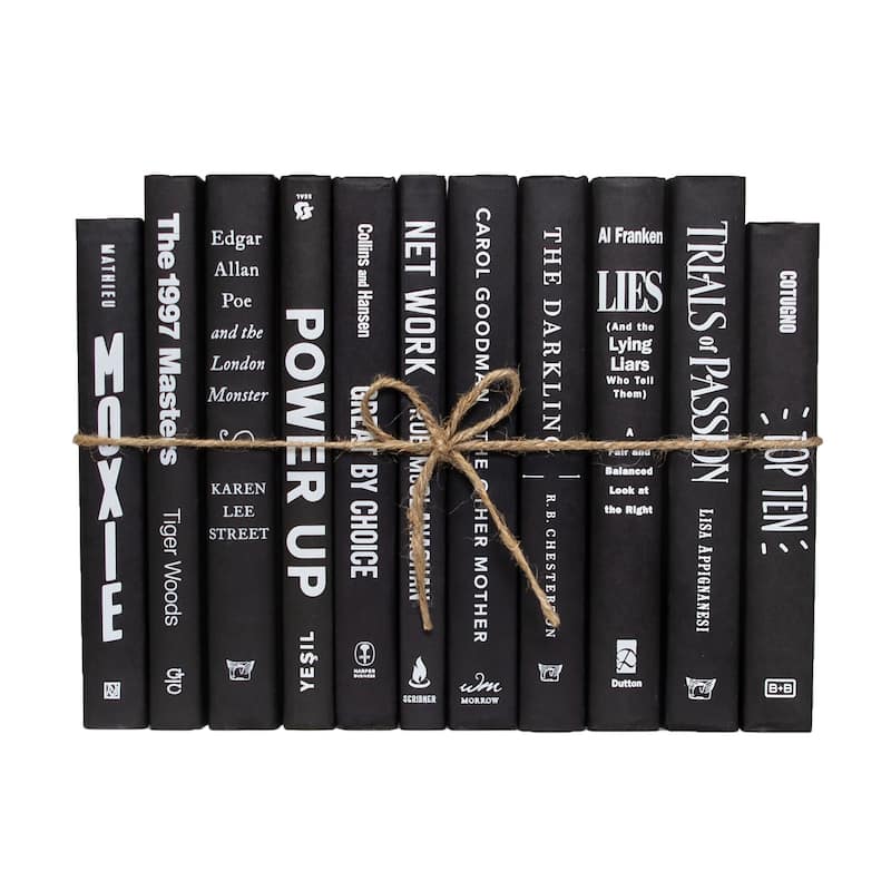 Books Black Decorative Accessories: Onyx & White ColorPak