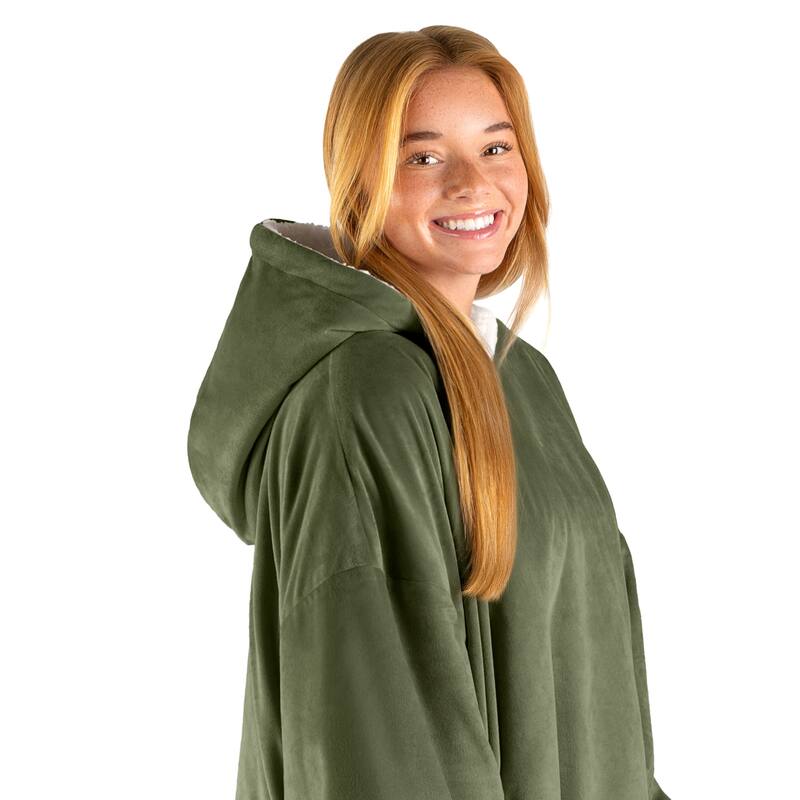 Bare Homey B-Cozy Oversized Sherpa Wearable Blanket