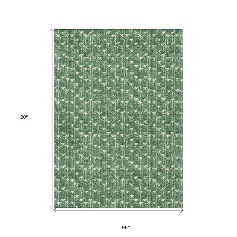 Alsifi Sleek Geometric Weather Resistant Timeless Fusion Outdoor Rug