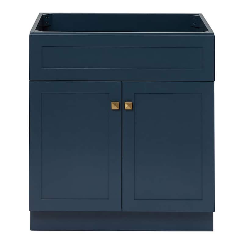 Ariel F030S-BC Hamlet 30" Single Free Standing Vanity Cabinet Only - Midnight Blue - Painted