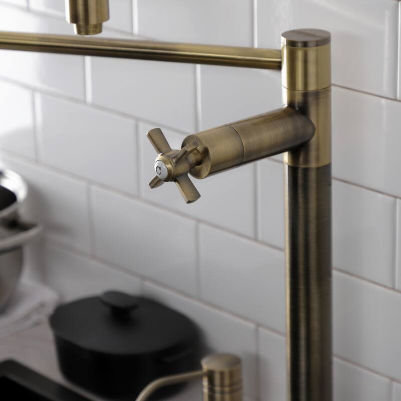 Millennium Two-Handle 1-Hole Deck Mount Pot Filler Faucet