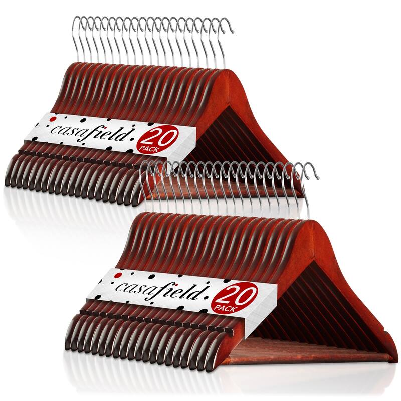 40 Wooden Suit Hangers