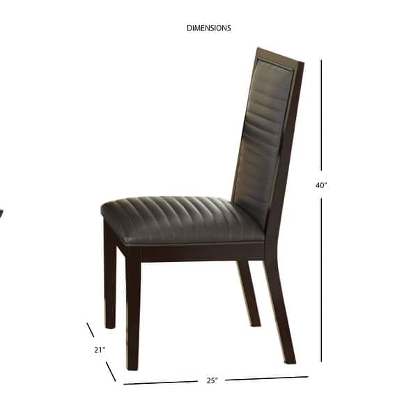 Strick & Bolton Holzer Espresso Dining Chair (Set of 2) Bed Bath