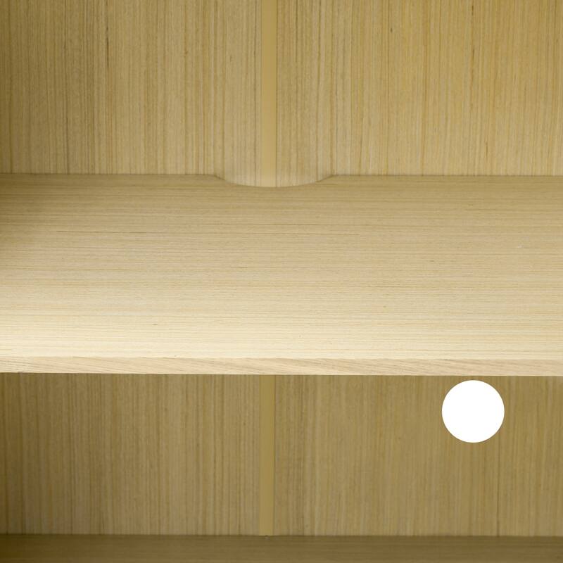 Storage Sideboard Cabinet Wood Buffet Cabinet with Glass Doors