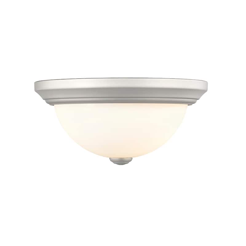 Millennium Lighting Metal 2 Light Flush Mount Ceiling Fixture in Multiple Finishes