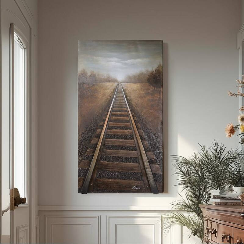"Vanishing Into The Distance" Original Hand-Painted Wall Art
