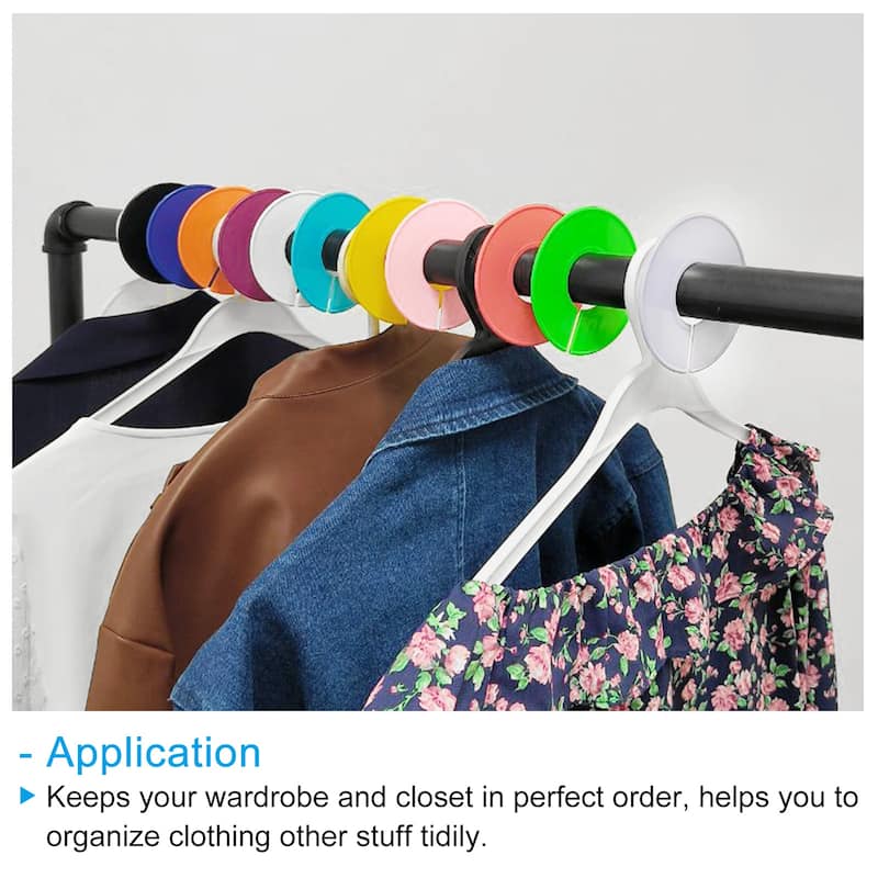 6pcs Clothes Divider, Clothing Rack Size Dividers Round Separator