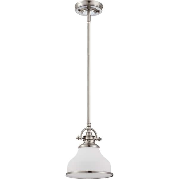 slide 2 of 5, Grant 1-Light Mini Pendant in Brushed Nickel Brushed Nickel