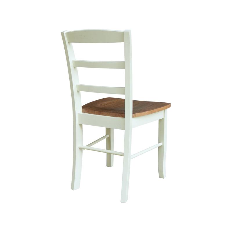 International Concepts Solid Wood Madrid Ladderback Chairs, Set of 2