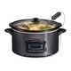 preview thumbnail 1 of 6, Hamilton Beach 6 Quart Programmable Defrost Slow Cooker with Temperature Probe