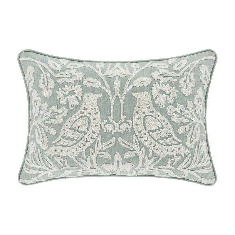 J. Queen New York Garden View Boudoir Decorative Throw Pillow