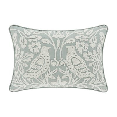 J. Queen New York Garden View Boudoir Decorative Throw Pillow